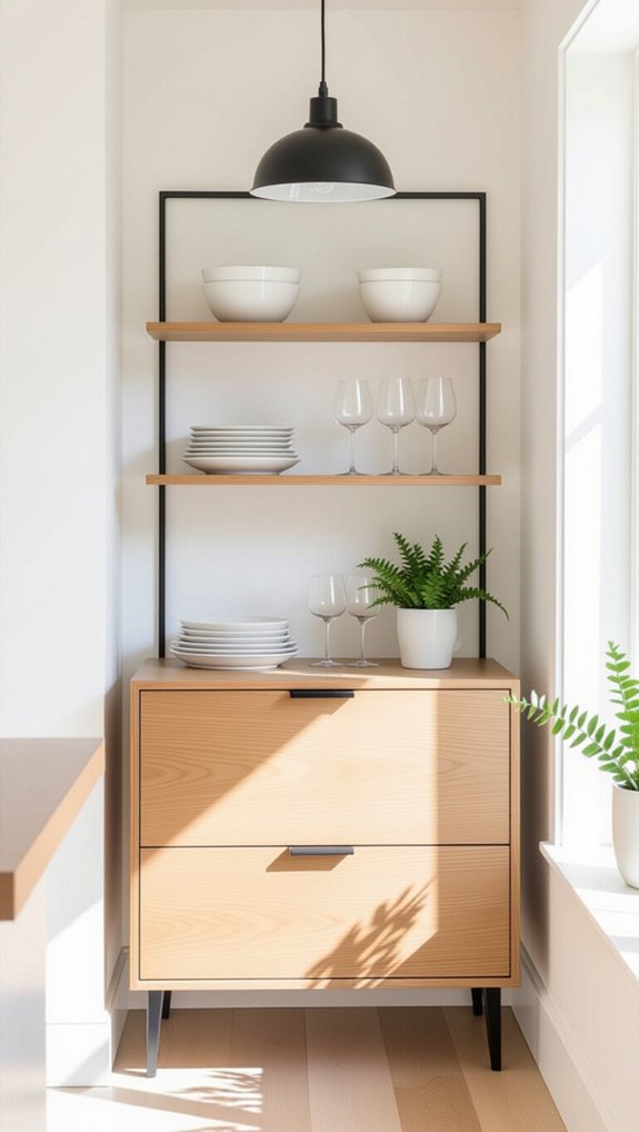 space saving narrow server solution