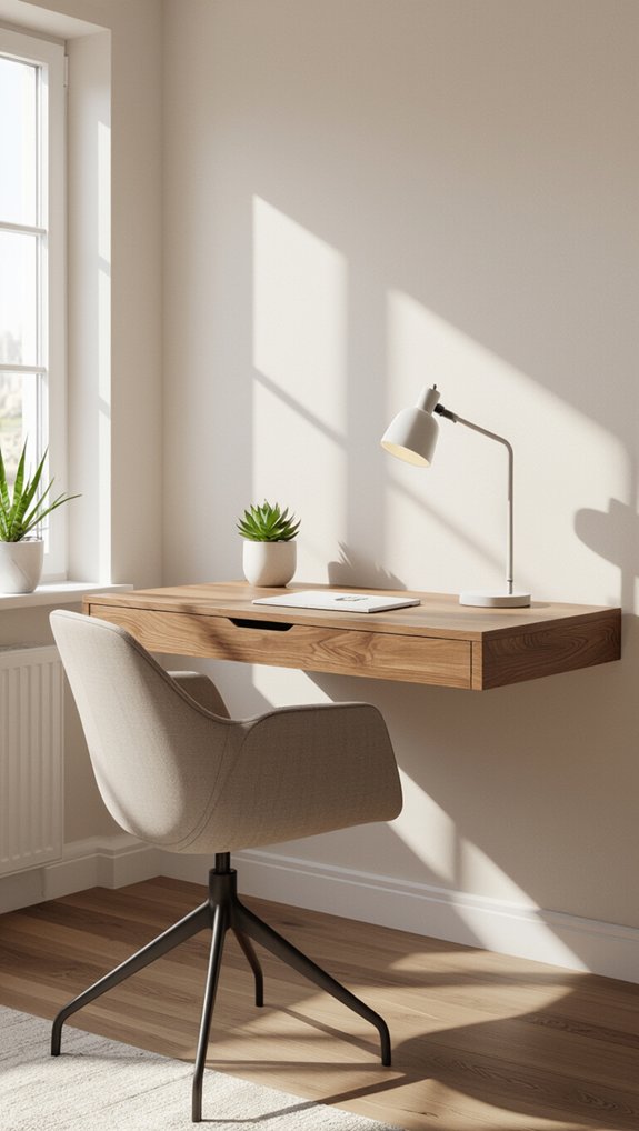space saving wall desk solution