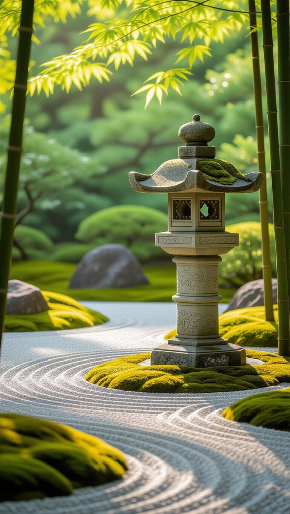 stone lantern garden serenity