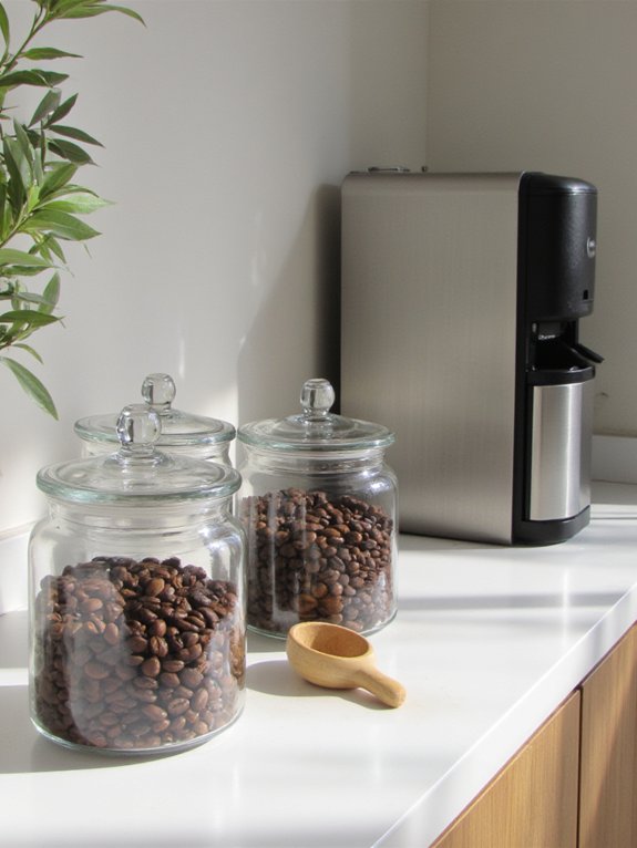 stylish airtight coffee storage