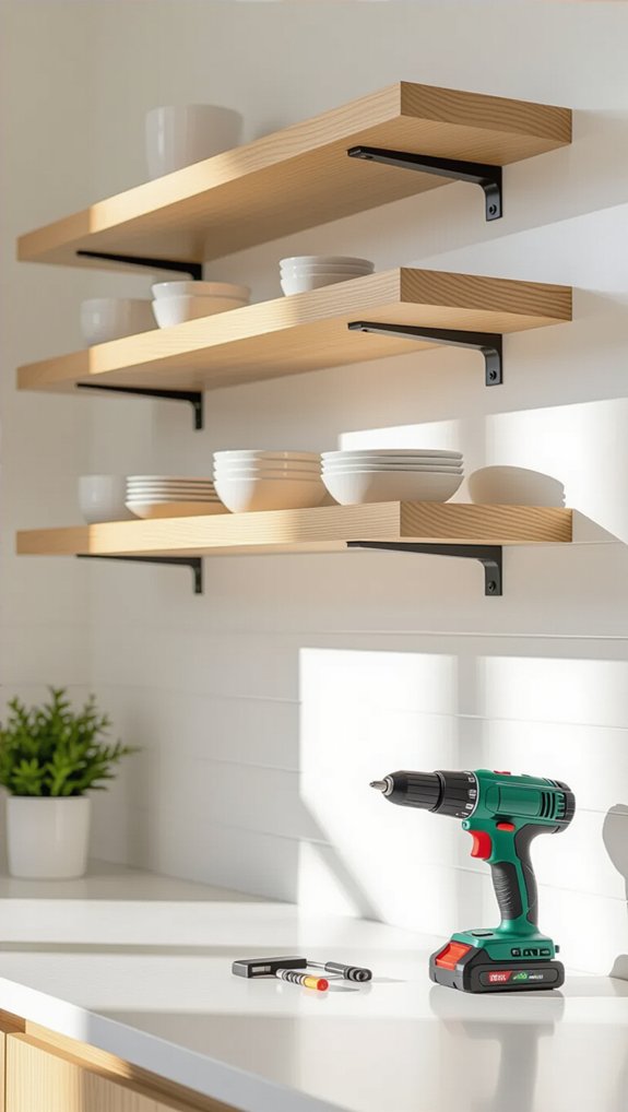 stylish and functional shelving