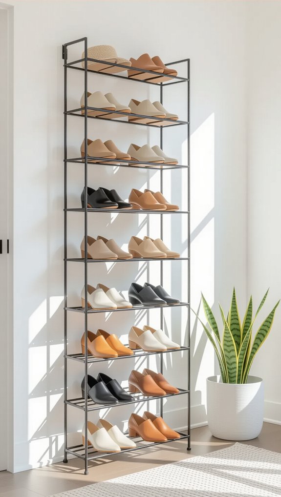 stylish and functional shoe storage