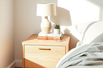 stylish functional bedroom nightstands