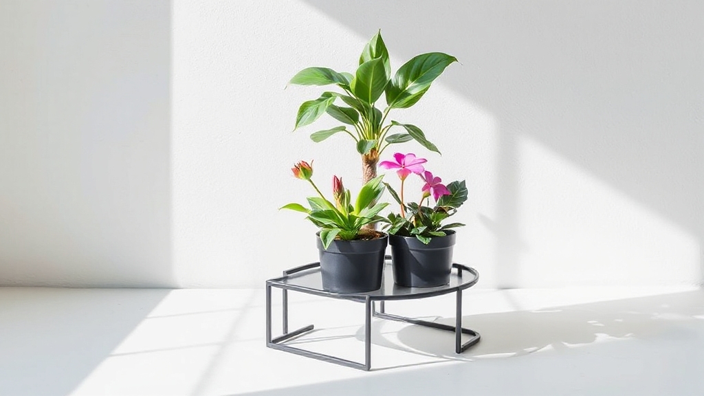 stylish geometric plant stands