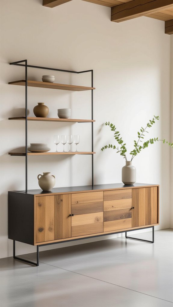 stylish industrial metal sideboard