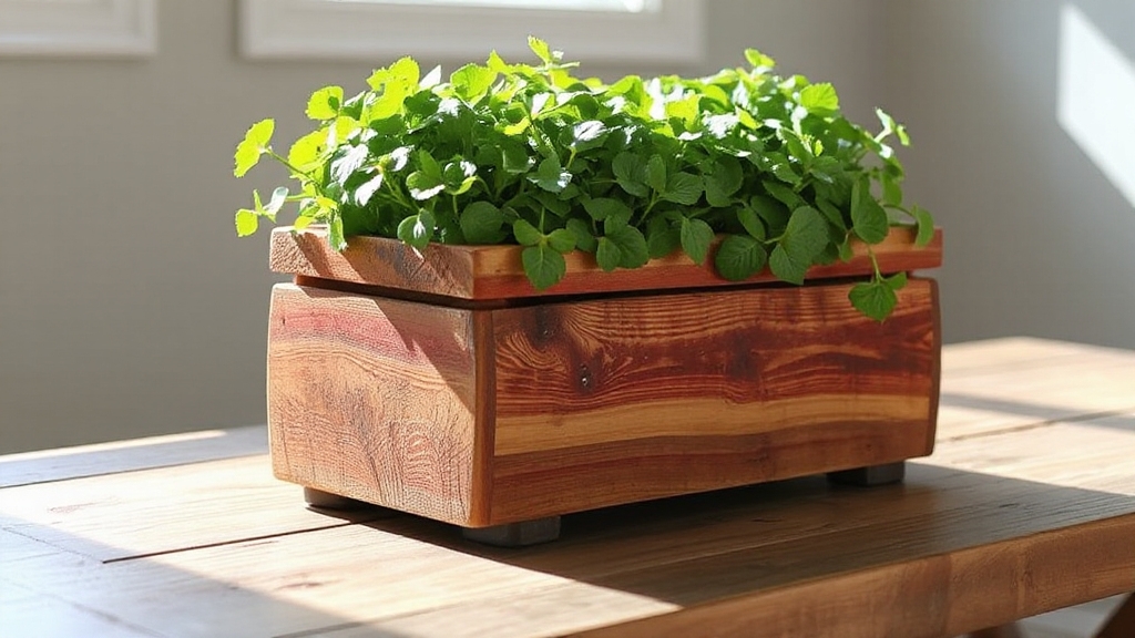 sustainable reclaimed wood planters