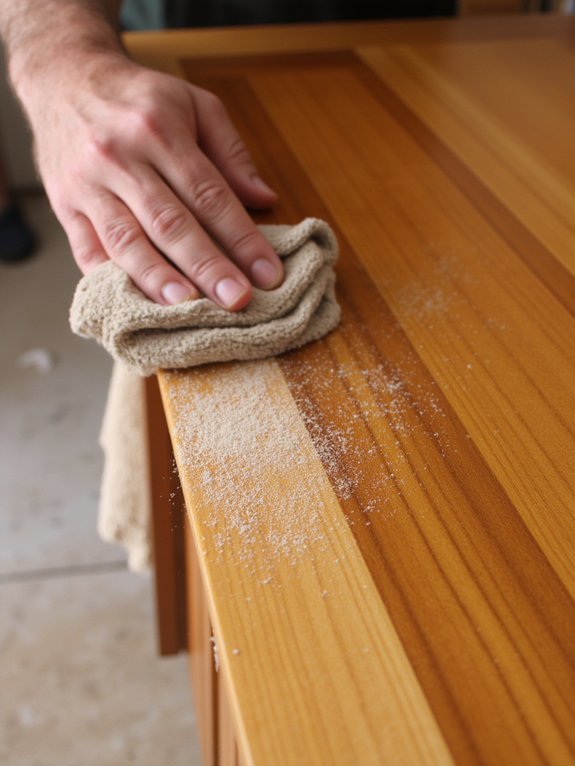 tack cloth ensures smooth painting