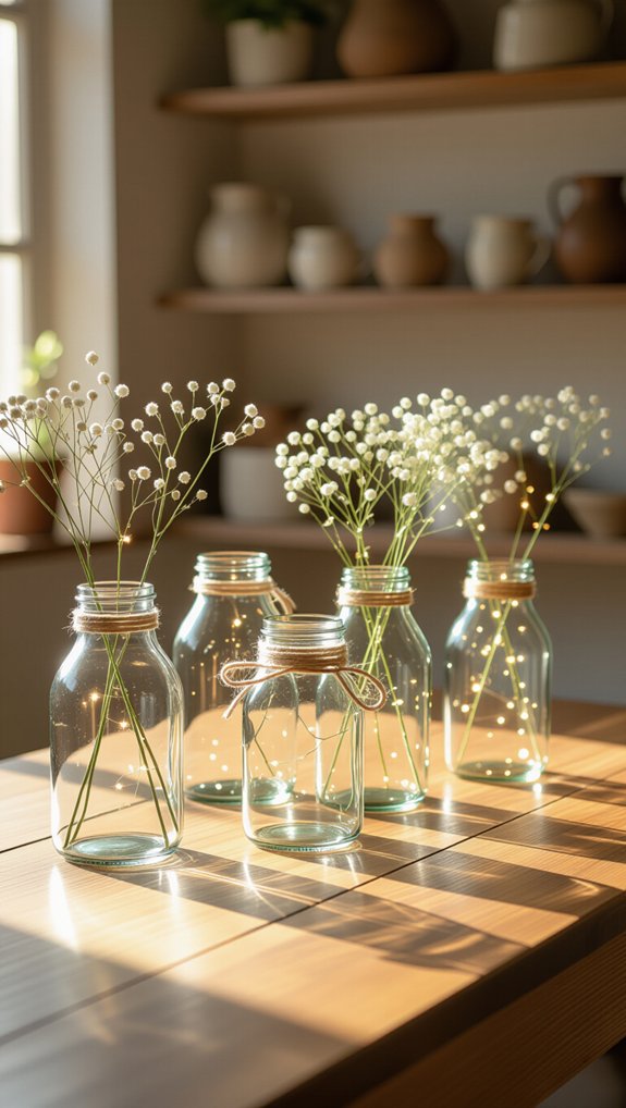 thrifted glass jar crafts