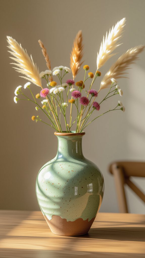 thrifted vase floral arrangements