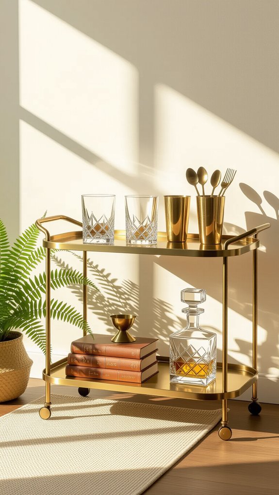 thrifted vintage bar accessories