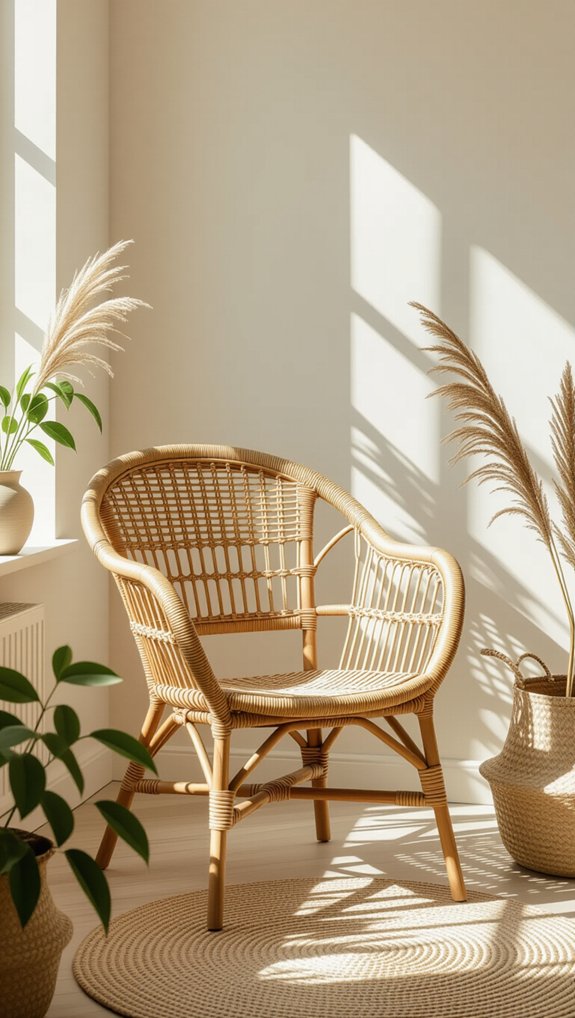 thrifted woven chair restoration