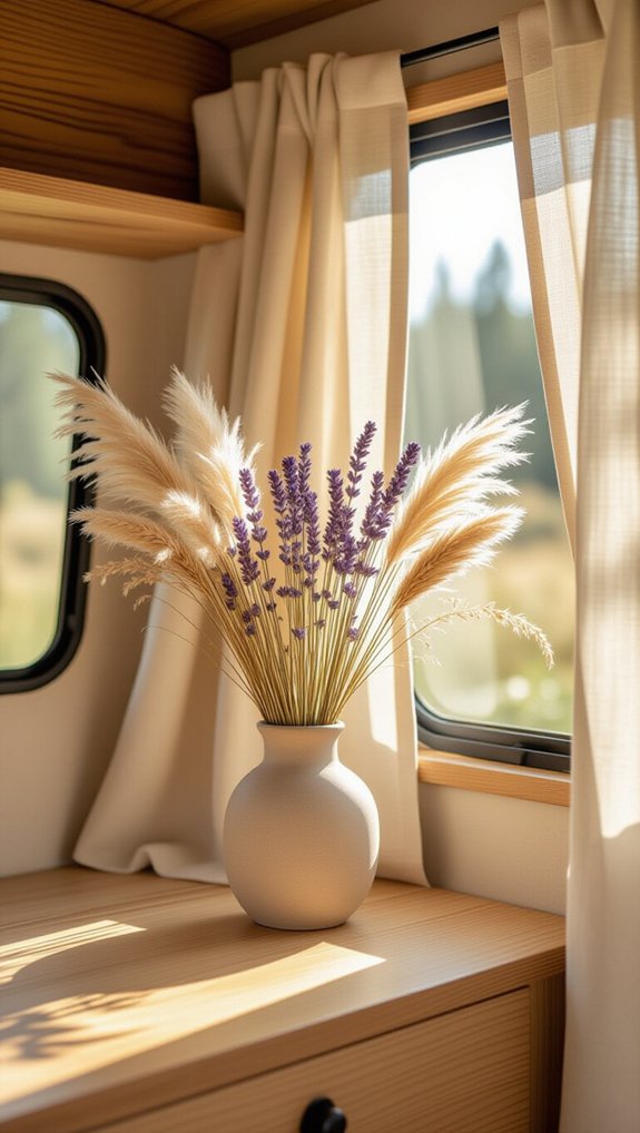 timeless boho dried flowers