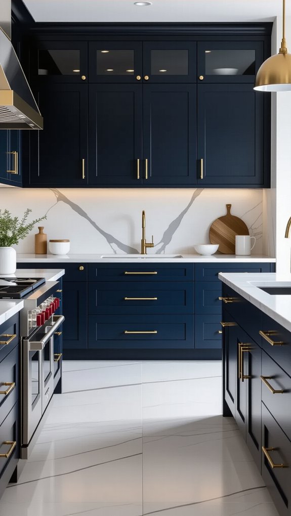 22 Kitchen Cabinet Color Ideas for Modern and Timeless Style 6 timeless navy blue elegance
