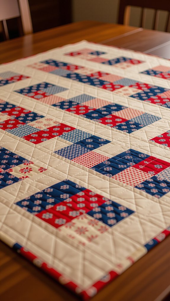 timeless nine patch quilting design
