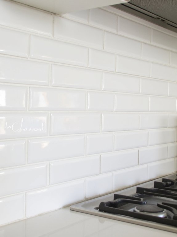 timeless subway brick backsplash
