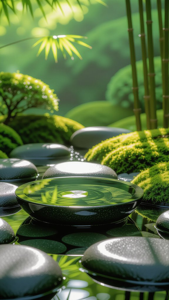 tranquil water garden features