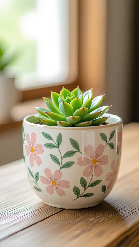 transforming ceramic planters creatively