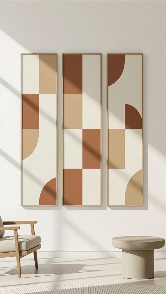 triptych panel art harmony