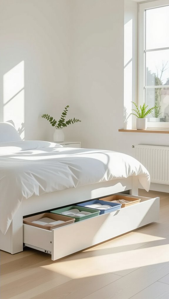 under bed storage organization tips