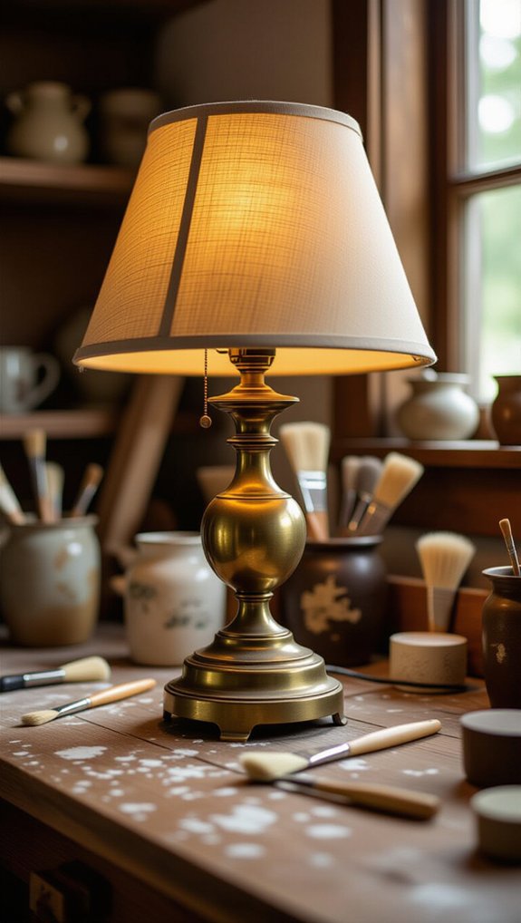 upcycled lamp restoration steps