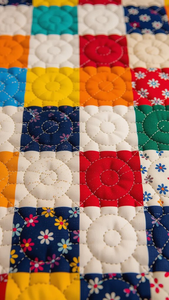 varied width coin quilts