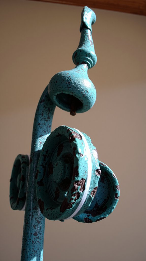 verdigris accents create charm