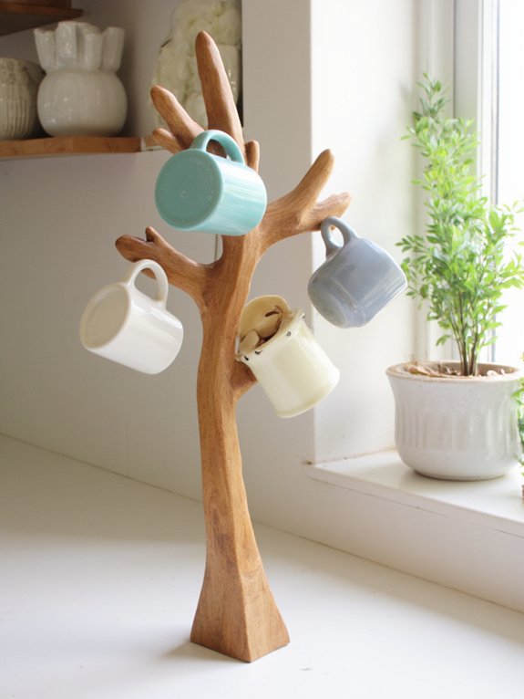 vertical mug storage solution