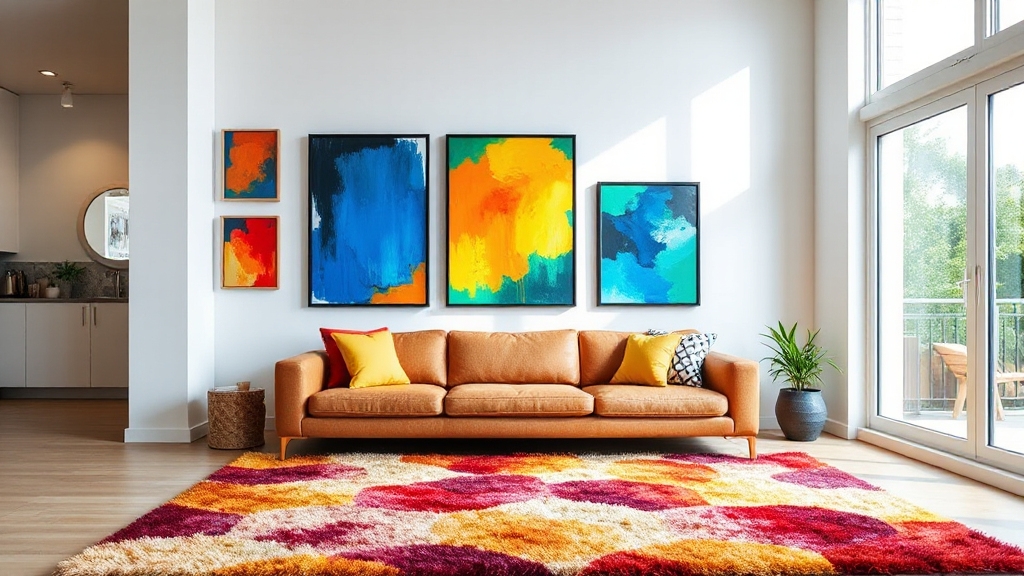 vibrant artwork enhances spaces