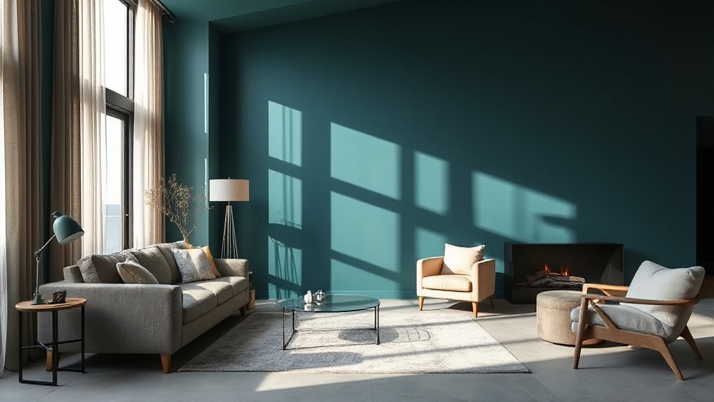 vibrant calming feature wall