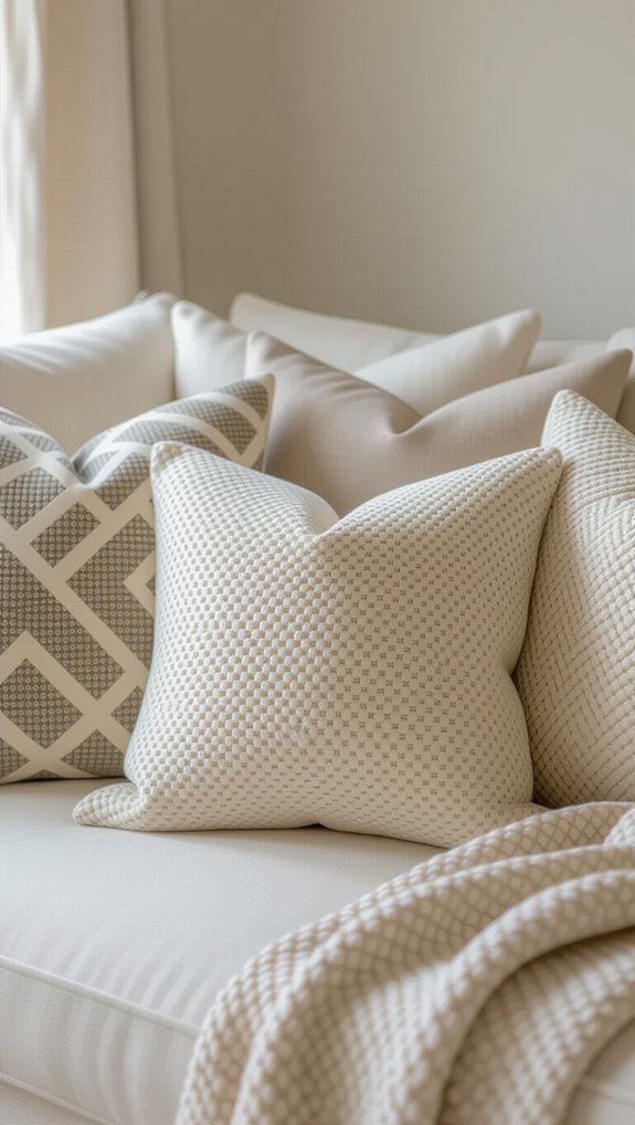 vibrant cozy geometric pillows