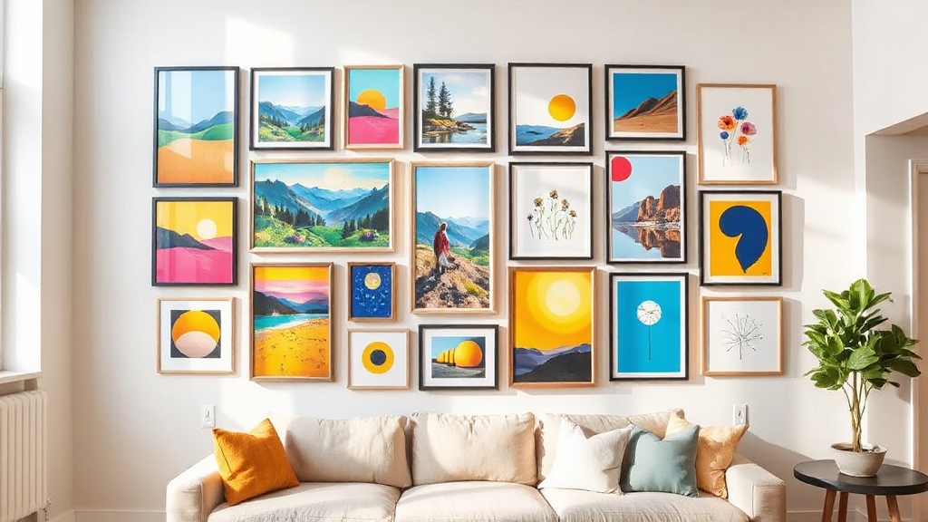 vibrant multicolor gallery art