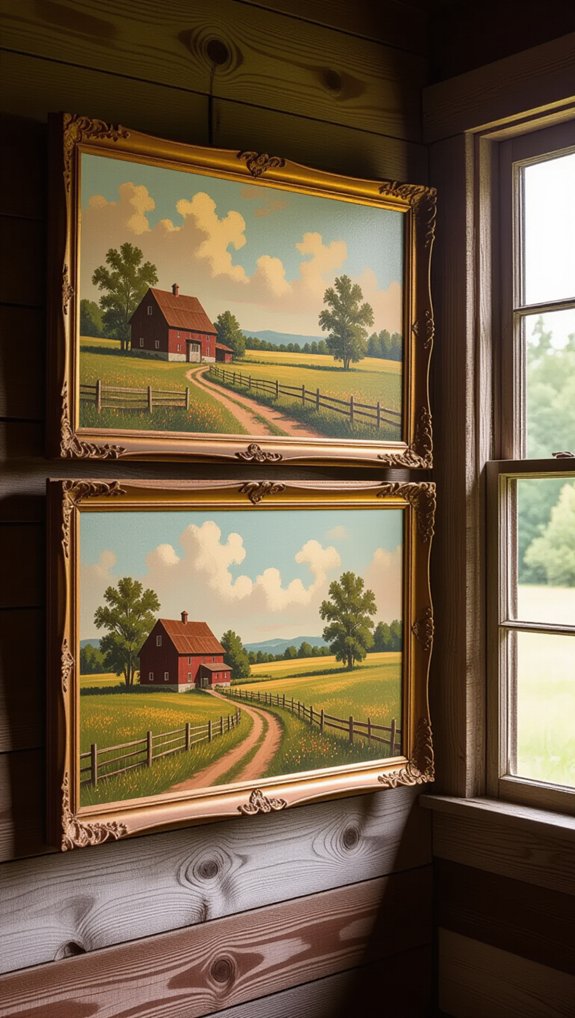 vintage art focal points