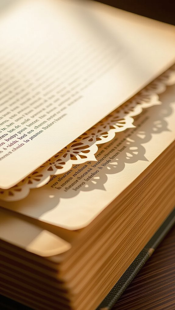 vintage book page art