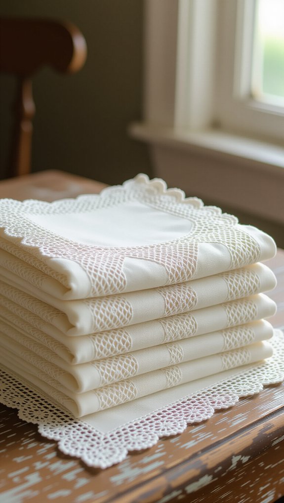 vintage linens add charm