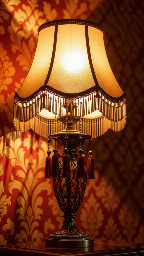 vintage maximalist lamp shades