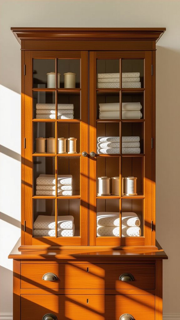 vintage sewing room display