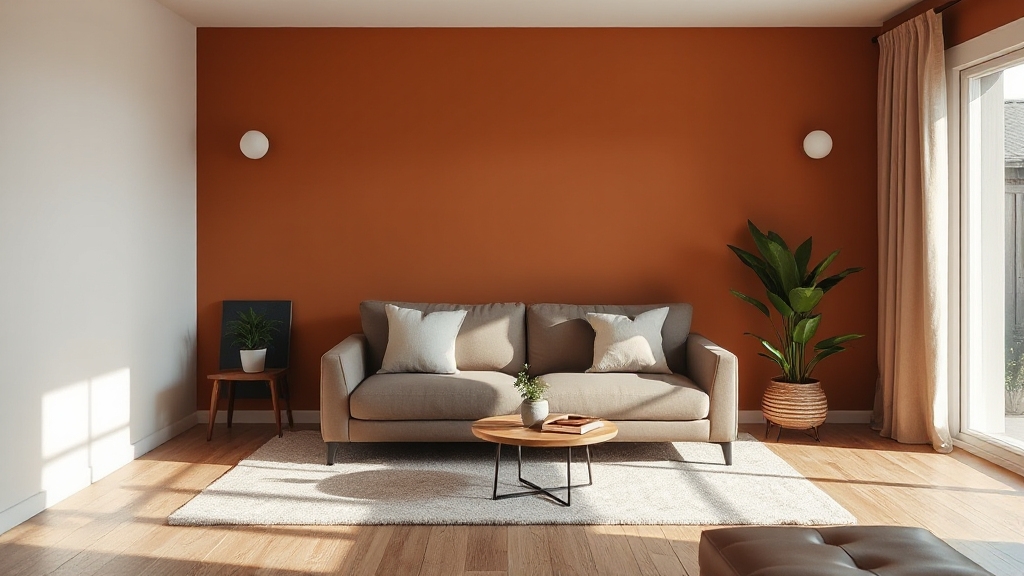 warm earthy living room