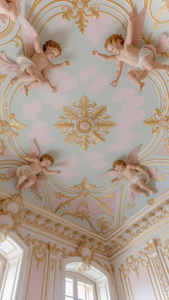 whimsical rococo ceiling artistry