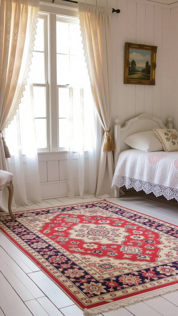 worn persian rug charm