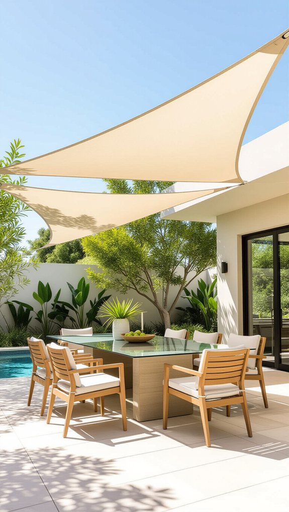 adjustable shade sail options