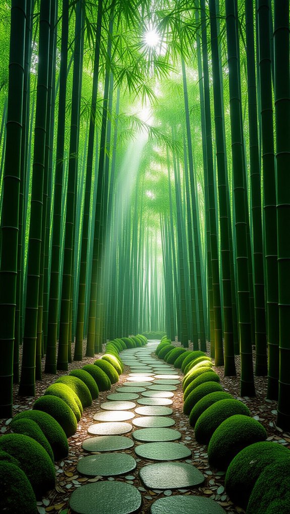 bamboo grove for tranquility