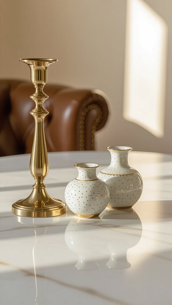 brass and gold elegance