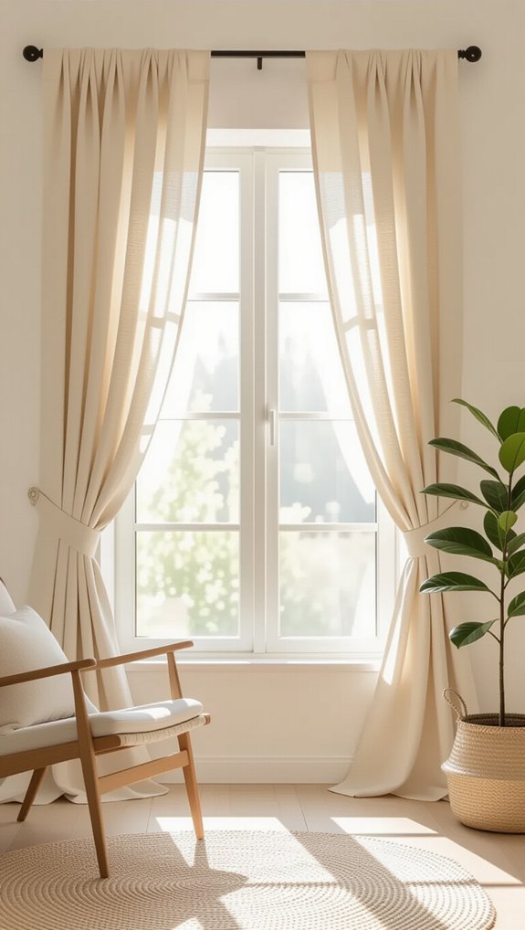 breezy relaxed linen curtains