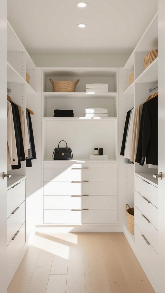 calm and organized closet