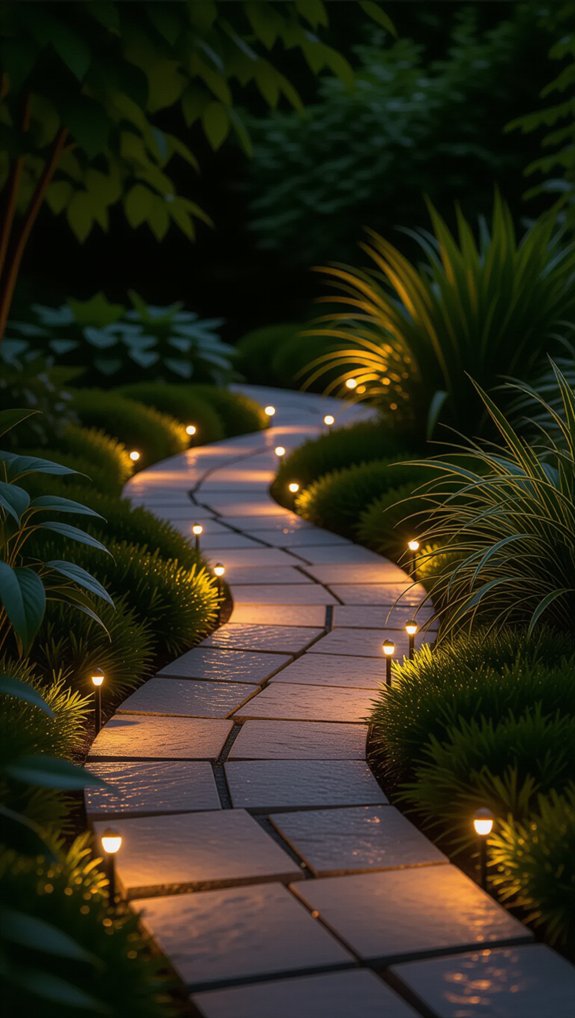 18 Outdoor String Lighting Ideas for Stunning Ambience 12 charming glowing garden pathway