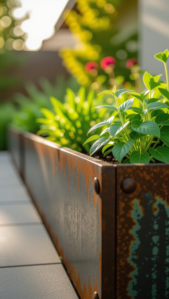 charming rustic metal gardens
