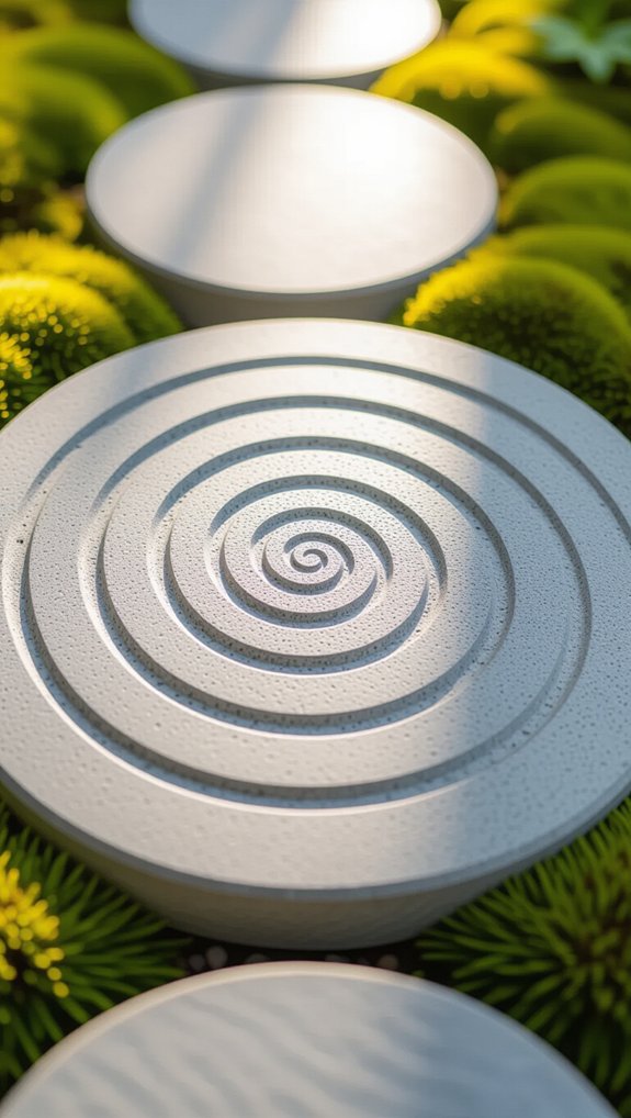 circular and spiral pathways