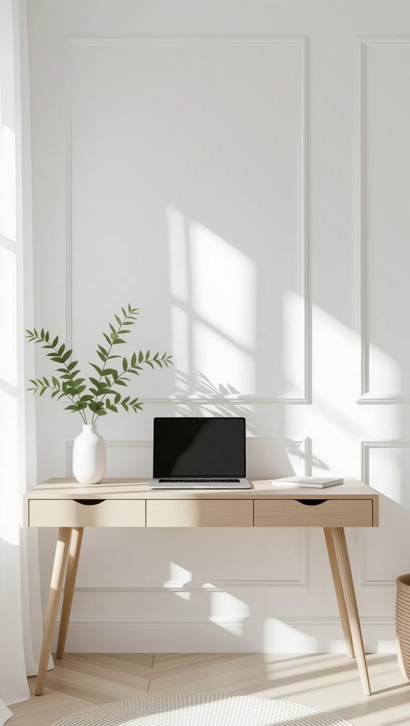 coastal inspired workspace enhancement