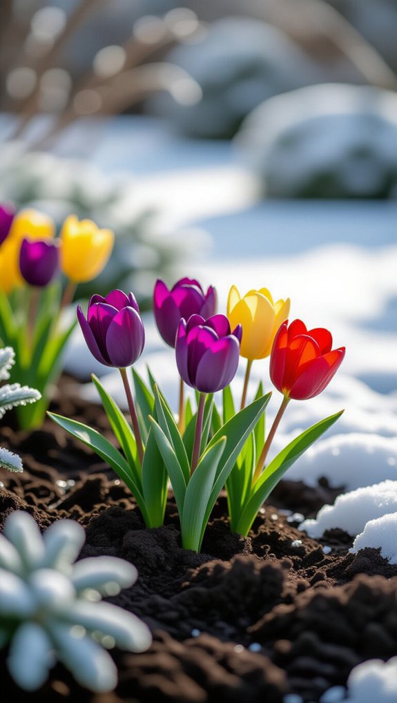 colorful winter flowering bulbs