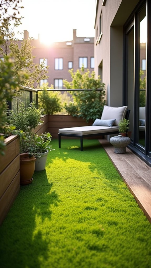 cozy balcony garden retreat